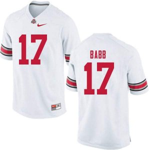 NCAA Ohio State Buckeyes Men's #17 Kamryn Babb White Nike Football College Jersey LPY4845LI